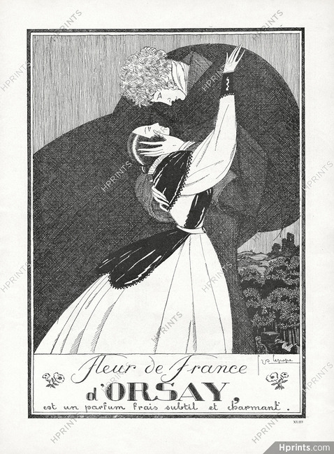 D'orsay 1920 "Fleur de France" Georges Lepape