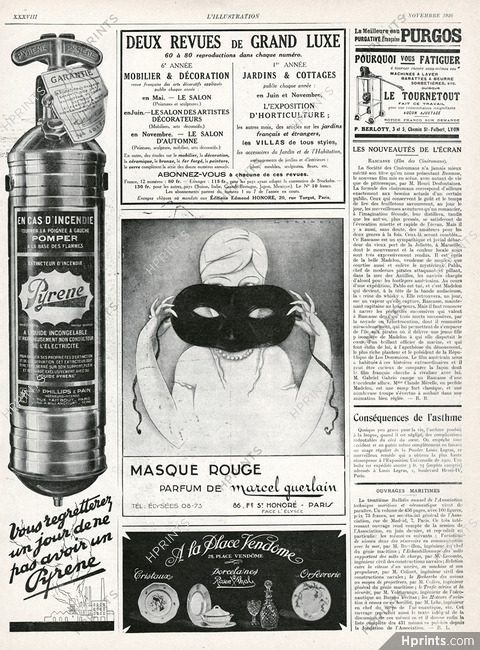 Marcel Guerlain (Perfumes) 1926 Marque Rouge, Lorenzi