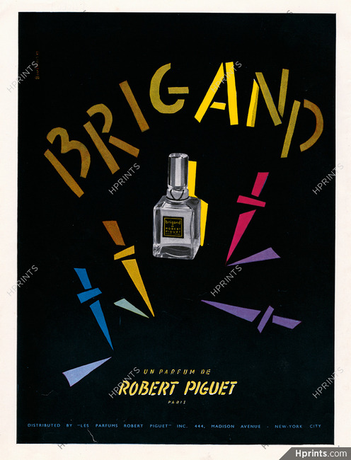 Robert Piguet (Perfumes) 1945 Brigand, Bouldoires