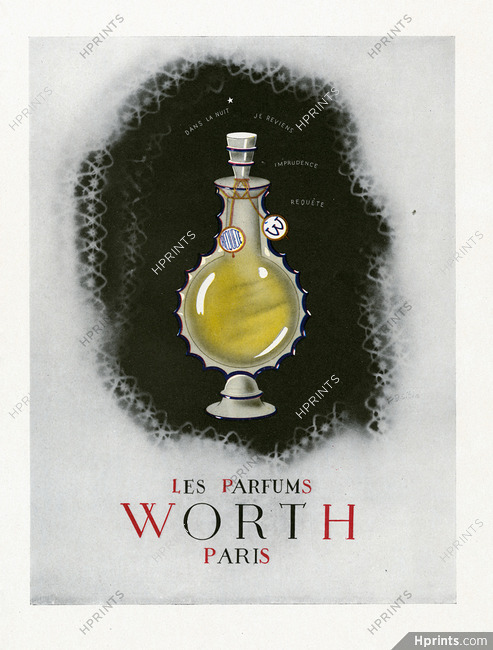Worth (Perfumes) 1949 R. B. Sibia (L)
