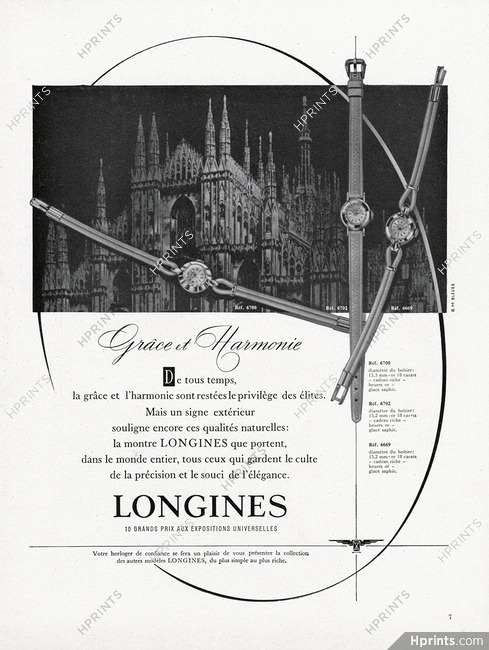 Longines 1958 R.M.Bleuer