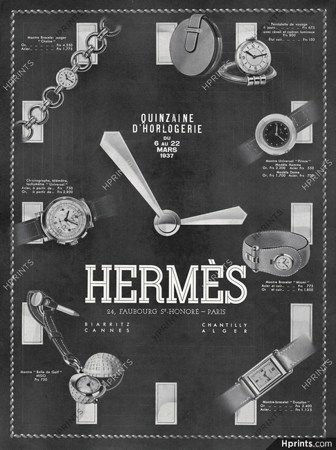 Hermès (Watches) 1937 Universal, Jaeger-leCoultre, Mido