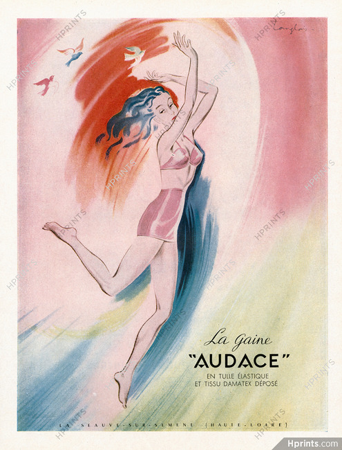 La Gaine Audace (Lingerie) 1948 Girdle, Langlais