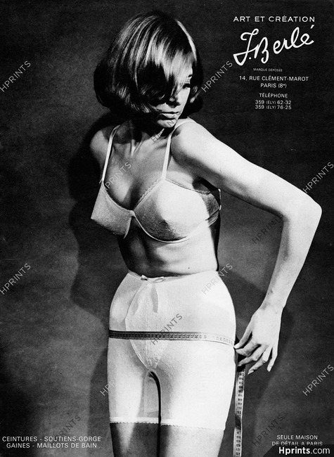 1968 Exuisite Form Bras & Girdles Ad ~ No More Yellowing, Vintage Clothing  & Accessory Ads