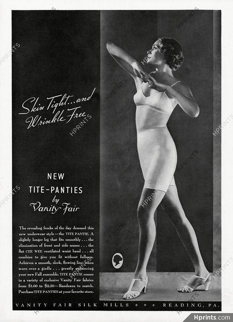 Vanity Fair (Lingerie) 1934 Tite-panties, Girdle