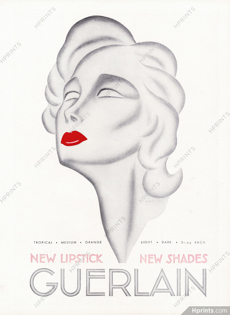 Guerlain (Cosmetics) 1934 Darcy, Lipstick