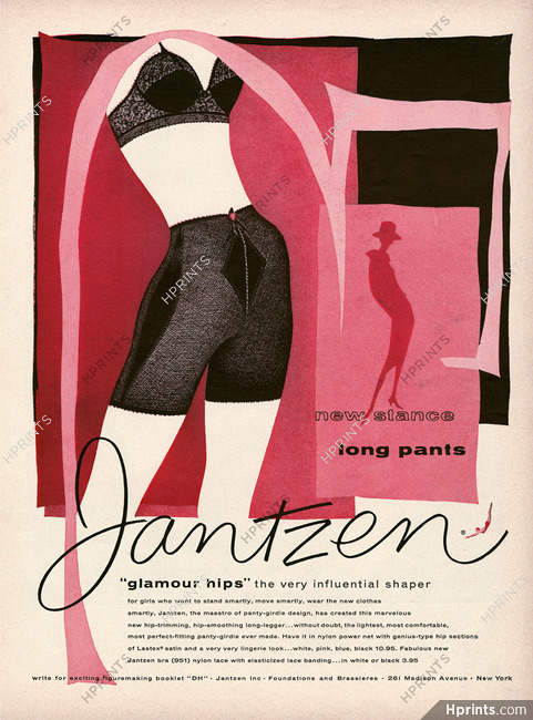 Jantzen (Lingerie) 1958 Long Pants, Pantie-girdle