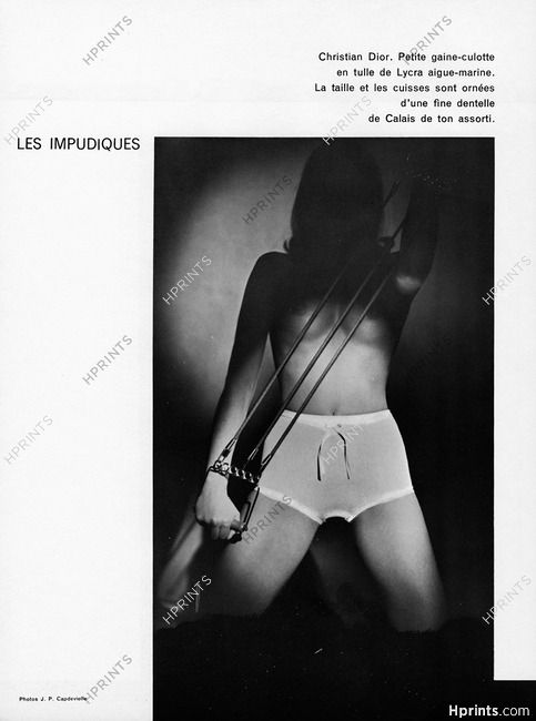 Christian Dior (Lingerie) 1968 Gaine-culotte, Photo J. P. Capdevielle