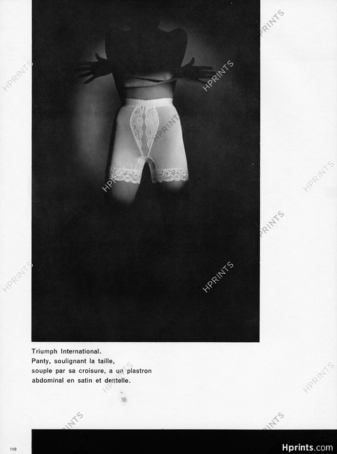 Triumph (Lingerie) 1968 Panty, Photo J. P. Capdevielle