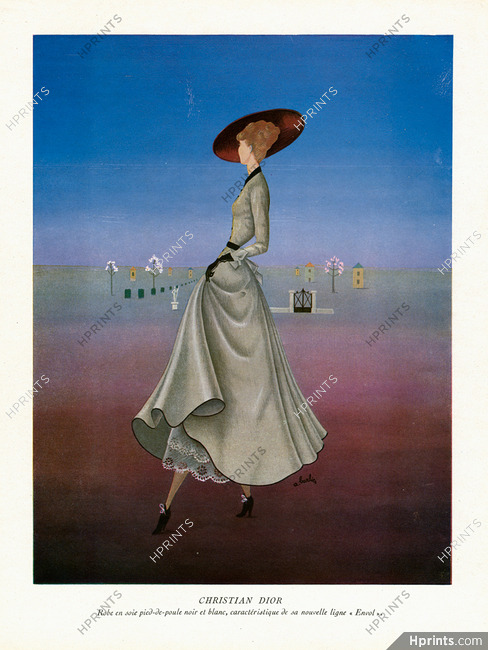 Christian Dior 1948 A. Barlier, Model Envol