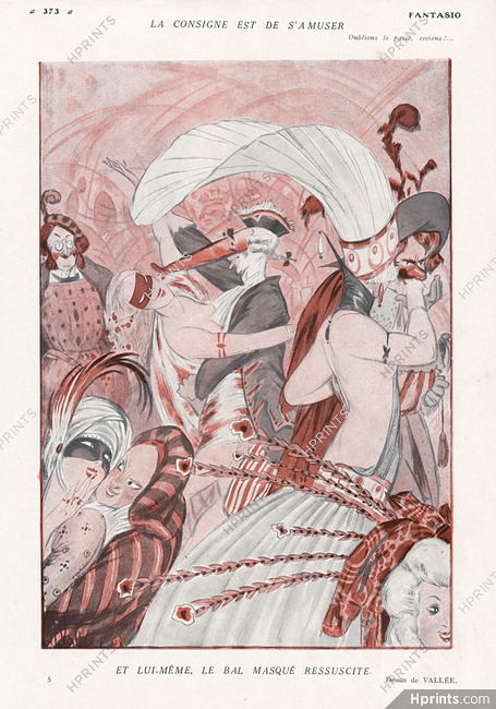 Armand Vallée 1920 "La consigne est de s'amuser" Carnival, Costume, Disguise
