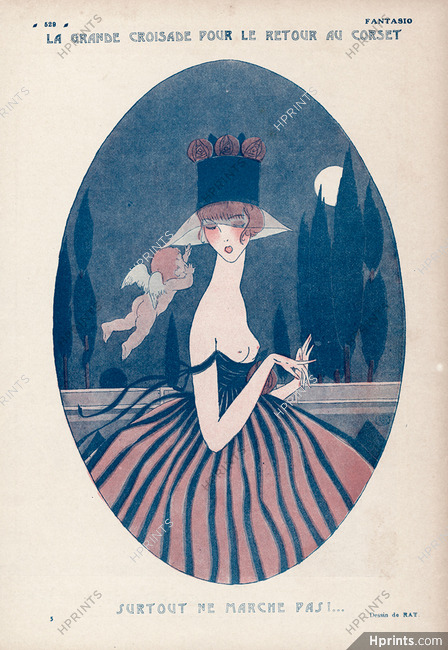 Le Retour au Corset, 1921 - Jean Ray Angel, Topless