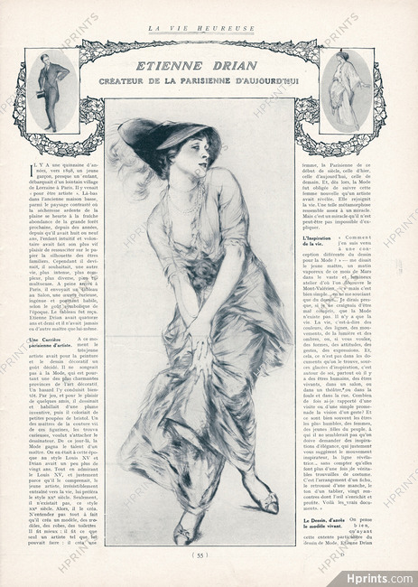 Etienne Drian 1913 Créateur de la Parisienne d'aujourd'hui (p.1)