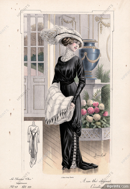 Laferrière 1912 A un thé élégant, A Louchel