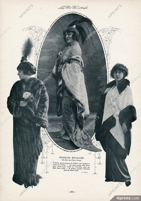 Revillon 1913 Fur coats, Photo Talbot