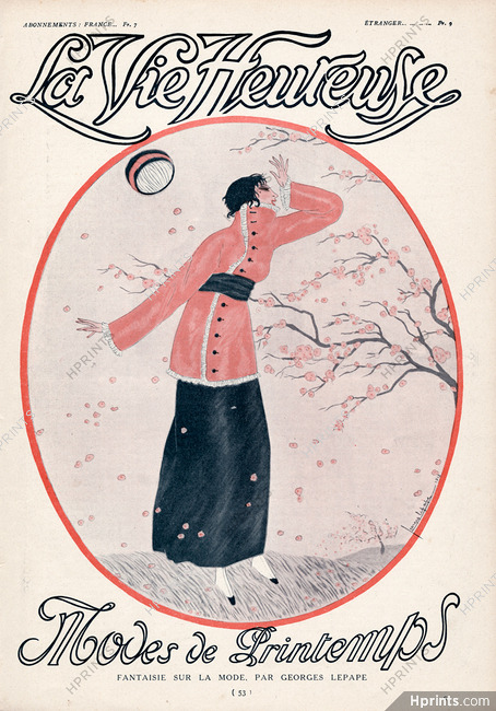 Georges Lepape 1913 "Fantaisie sur la Mode" Spring Fashion