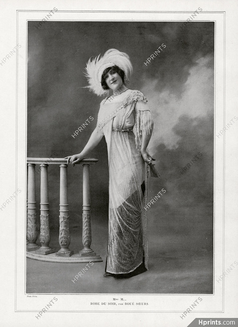 Boué Soeurs 1911 Evening Dress, Photo Félix