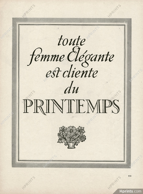 Au Printemps (Department Store) 1927