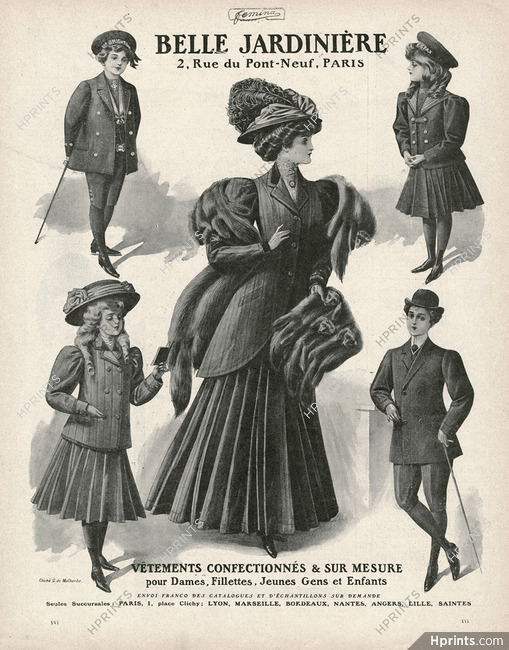 Belle Jardinière 1907 Furs, Children's Clothing