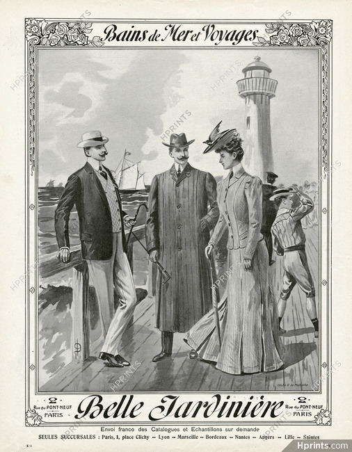 Belle Jardinière 1905 Bains de Mer et Voyages, Lighthouse