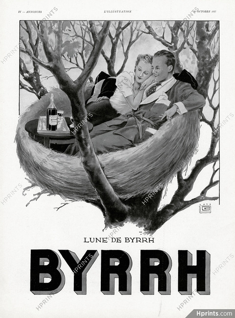 Byrrh 1937 Lovers nest, Léonnec