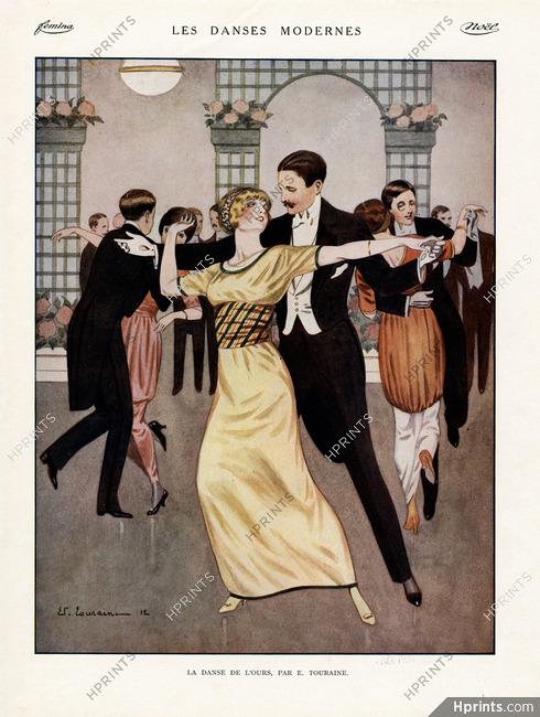 Edouard Touraine 1912 "Les Danses Modernes" La Dance de l'Ours, Dancers
