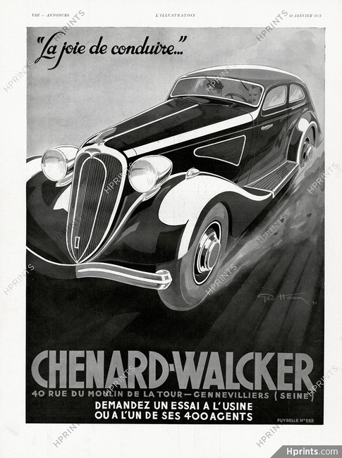 Chenard & Walcker 1936 La joie de conduire, Geo Ham