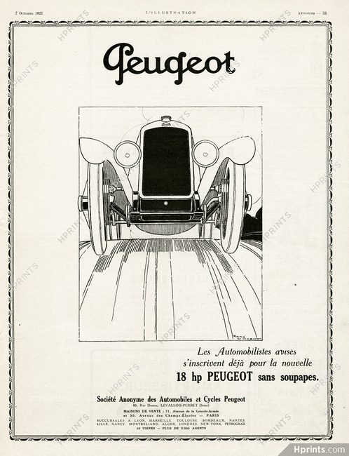 Peugeot 1922 René Vincent