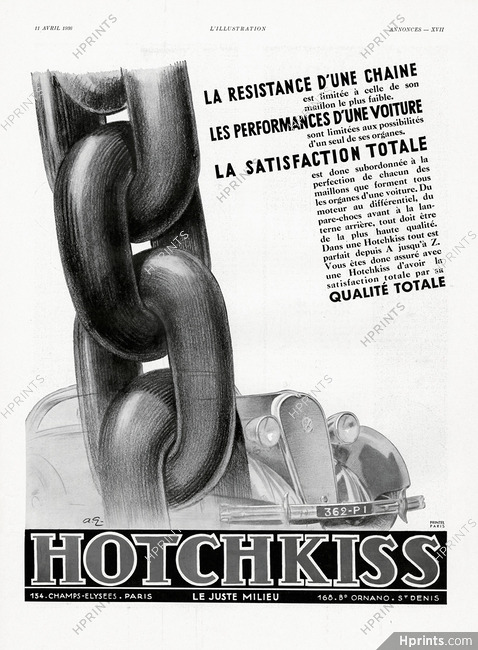 Hotchkiss 1936 Chaîne, André Galland