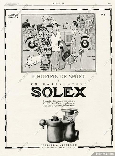 Solex 1927 Golfer, Jean Routier
