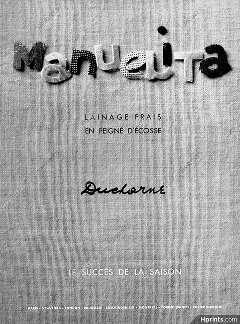 Ducharne (Fabric) 1963 Manuelita