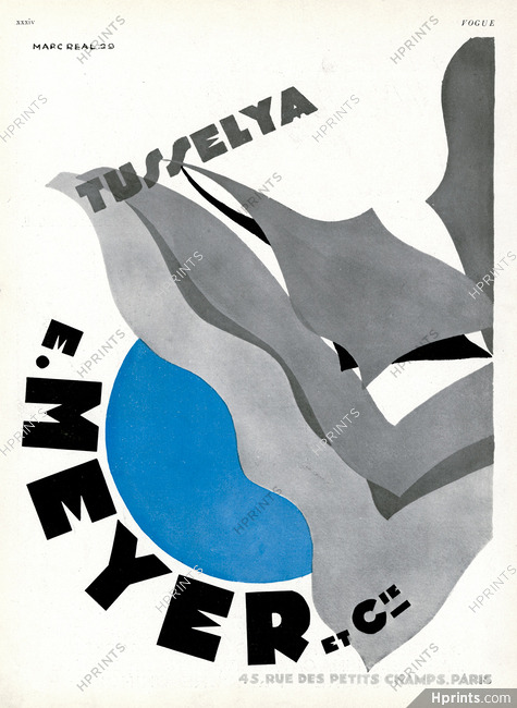 E. Meyer & Cie (Fabric) 1929 Tusselya, Marc Real