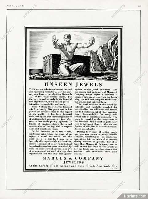 Marcus & Company (Jewelers) 1926