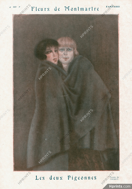 Fleurs de Montmartre — Les Deux Pigeonnes, 1924 - Chimot