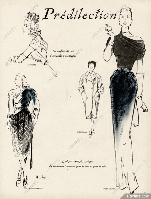 Haramboure 1947 Prédilection, Mad Carpentier & Lucien Lelong