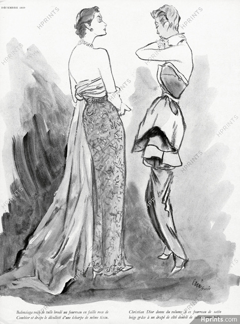 Balenciaga, Christian Dior 1950 Eric