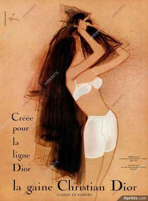 Christian Dior (Lingerie) 1960 Girdle Bra — Clipping