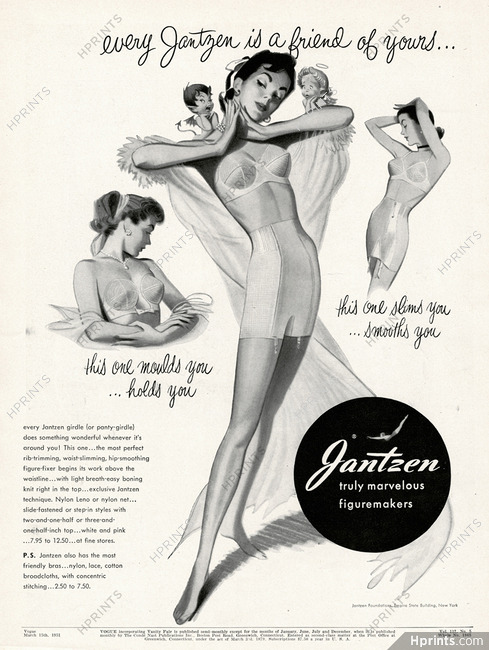 Jantzen (Lingerie) 1951 Girdle, Bras