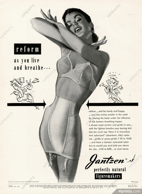 Jantzen (Lingerie) 1951 Girdle, Bra