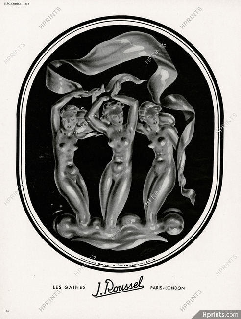 J. Roussel (Girdles) 1949 Nudes, Jean Adrien Mercier