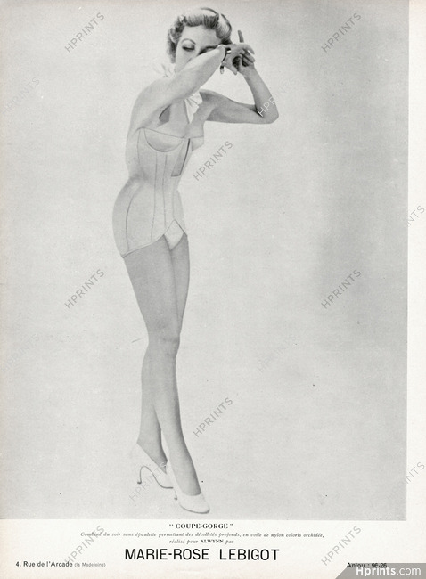 Marie-Rose Lebigot 1950 "Coupe-Gorge" Combiné réalisé pour Alwynn