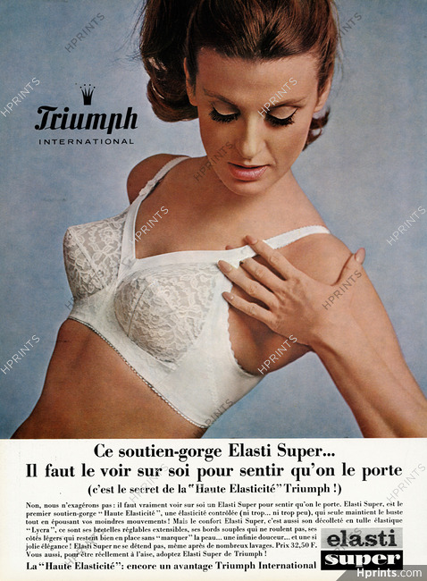 Triumph (Lingerie) 1966 Elastistar Bra — Advertisement