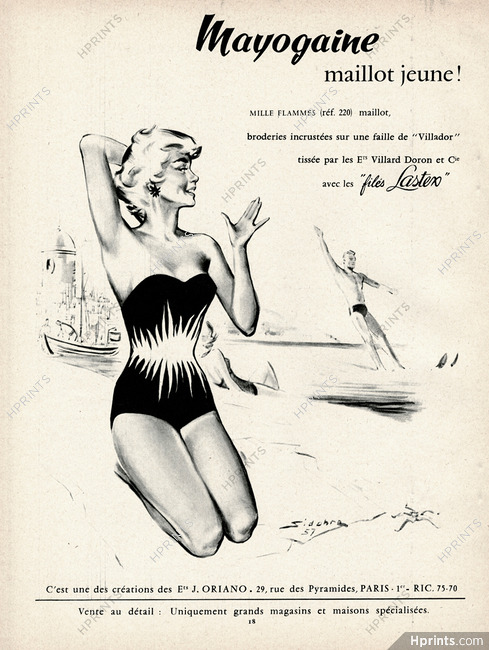 Mayogaine (Swimwear) 1957 Ets Oriano