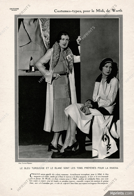 Worth 1930 Costumes-types pour le Midi, Photo Lecram-Vigneau