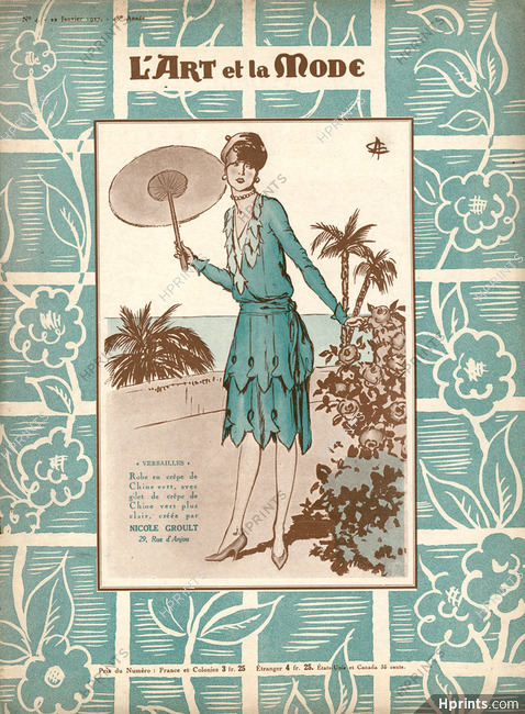 Nicole Groult 1927 Robe en crêpe de Chine, A. Soulié