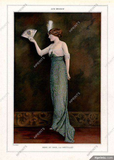 Doeuillet 1913 Robe du Soir, Photo Talbot