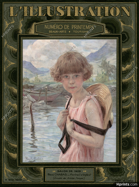 Paul Chabas 1929 Portrait d'enfant, Children Portrait