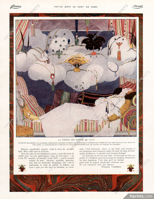 Victor Lhuer 1913 La Féérie des Bijoux (Jewelry Dream), Aigrettes, Diadèmes...
