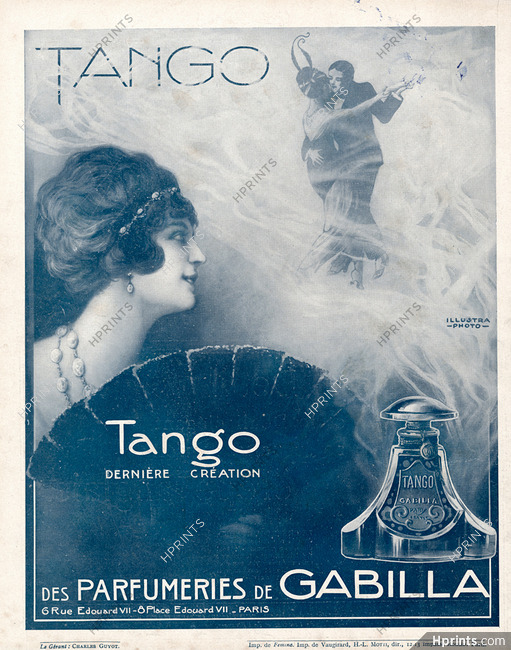 Gabilla (Perfumes) 1913 Tango (blue)