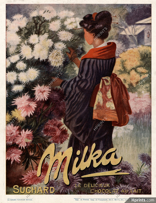 Milka Suchard (Chocolates) 1913 Japanese National Costume